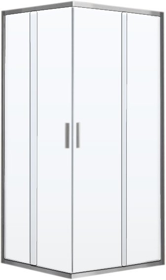 Душевой уголок Vincea Garda VSS-1G900CLBN 90x90, профиль брашированный никель, стекло прозрачное