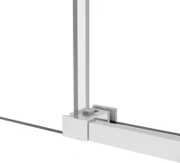 Душевая дверь в нишу Vincea Slim Soft 110 см, профиль хром, стекло прозрачное