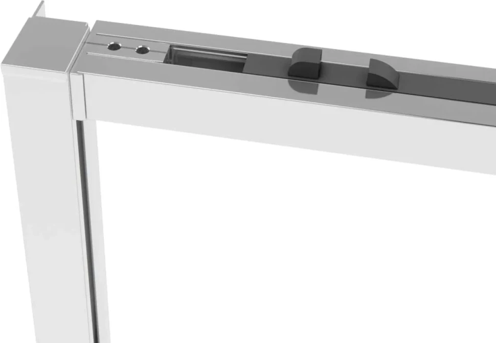 Душевая дверь в нишу Vincea Slim Soft 110 см, профиль хром, стекло прозрачное