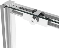 Душевая дверь в нишу Vincea Slim Soft 110 см, профиль хром, стекло прозрачное
