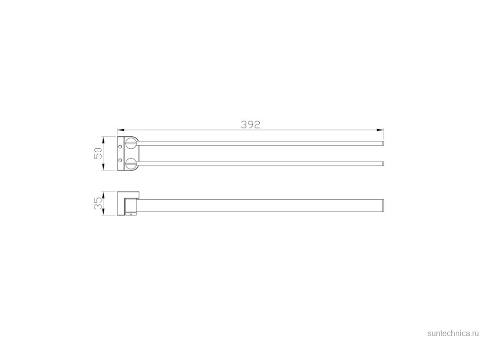 Полотенцедержатель Wonzon & Woghand WW-9531 хром