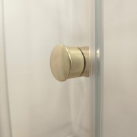 Душевой уголок Triton Вента -Голд 90х90, профиль золото, стекло прозрачное, с поддоном