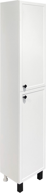 Шкаф пенал для ванной Runo Римини белый, R