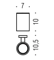 Стакан Colombo Design Plus W4902.OM золото матовое Стакан Colombo Design Plus W4902.OM золото матовое
