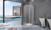 Душевой уголок Good Door Idea CR-100-C-CH 100x100, профиль хром