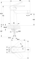 Смеситель для раковины Cersanit Moduo 64094 хром