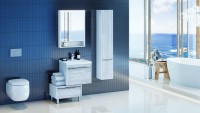 Тумба с раковиной AQUATON Капри 60 бетон пайн