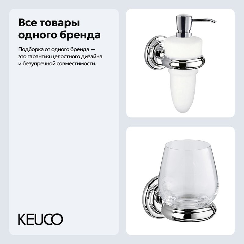 Набор Стакан Keuco Astor 02150019000 + Дозатор 02152019000