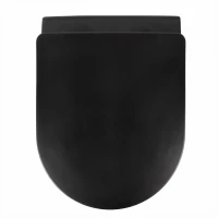 Комплект Унитаз подвесной BOND Oval F01-108 безободковый, с микролифтом, черный + Крепления Geberit Duofix 111.815.00.1 к стене + Звукоизоляция + Кнопка Sigma 01 115.770.DW.5 черная + Инсталляция UP 320 111.300.00.5