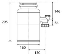 Комплект Мойка D&K DKS415006 графит + Измельчитель Status Premium 100