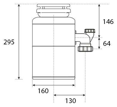 Комплект Мойка D&K DKS415006 графит + Измельчитель Status Premium 100