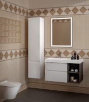 Шкаф пенал для ванной KERAMA MARAZZI Cubo 165 R белый матовый