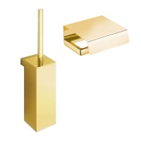 Набор Держатель Colombo Design Lulu B6291.gold + Ершик B6207.gold Набор Держатель Colombo Design Lulu B6291.gold + Ершик B6207.gold