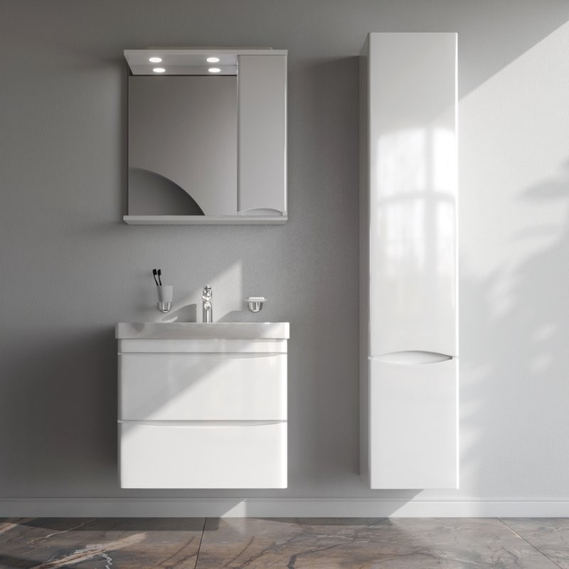 Мебель для ванной комнаты AM.PM Like 65 подвесная, белый глянец