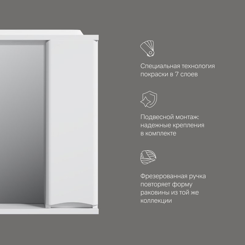 Мебель для ванной комнаты AM.PM Like 65 подвесная, белый глянец