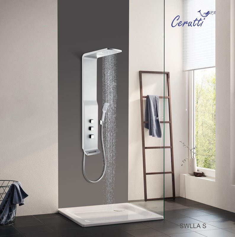 Душевая панель Ceruttispa Sella S CT8990 серебро
