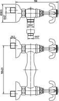 Смеситель для душа Paini Ornellaia 87CR511
