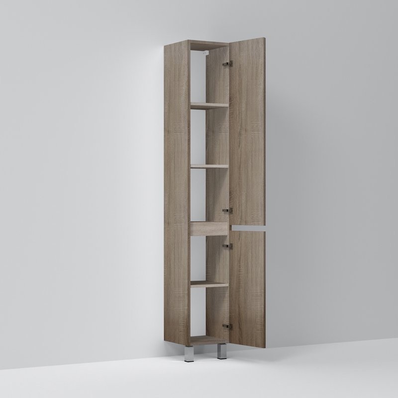 Шкаф-пенал для ванной AM.PM Gem S R светлый дуб