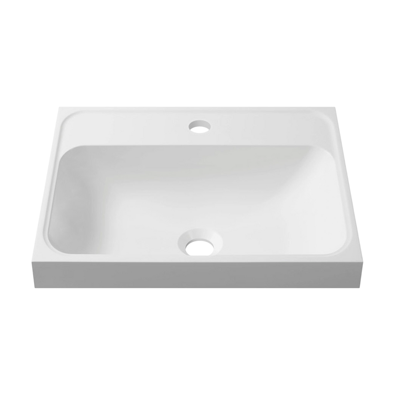 Тумба с раковиной Belux Бостон 40 подвесная, бетон чикаго светло-серый, 2 ящика