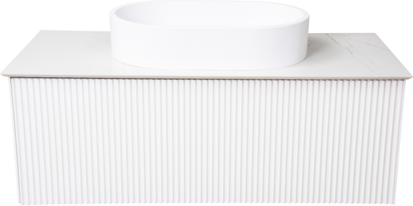 Тумба под раковину со столешницей La Fenice Terra 100 белая