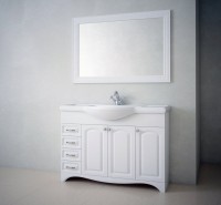 Мебель для ванной комнаты Corozo Классика 120 с бельевой корзиной Мебель для ванной комнаты Corozo Классика 120 с бельевой корзиной