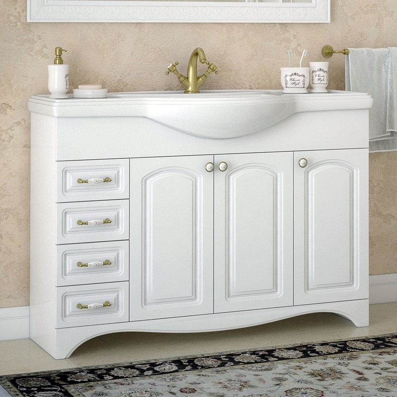 Мебель для ванной комнаты Corozo Классика 120 с бельевой корзиной