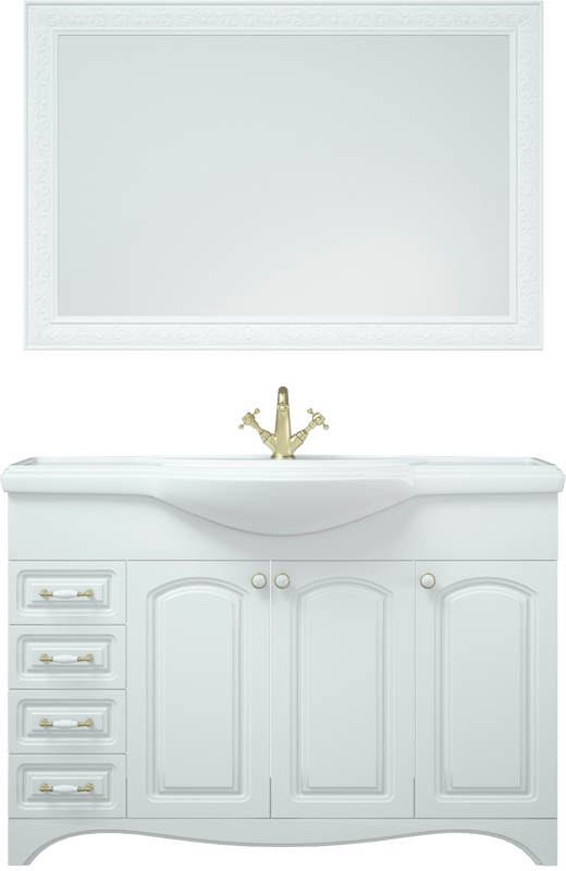 Мебель для ванной комнаты Corozo Классика 120 с бельевой корзиной