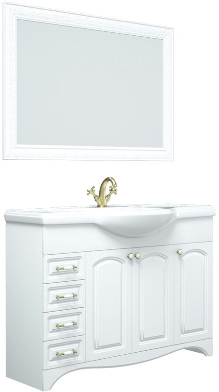 Мебель для ванной комнаты Corozo Классика 120 с бельевой корзиной