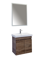 Мебель для ванной комнаты Comforty Осло 60 подвесная, темно-коричневый дуб