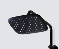 Душевая стойка Bronze de Luxe Avantgarde 2039RGB черная, розовое золото