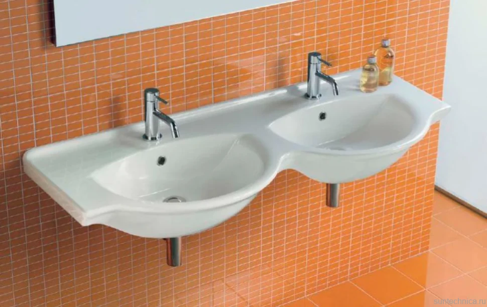 Раковина Hatria Sophie Y0Q501 125 см, белая