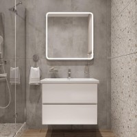 Мебель для ванной комнаты STWORKI Колдинг 80 белая, с раковиной Como 80