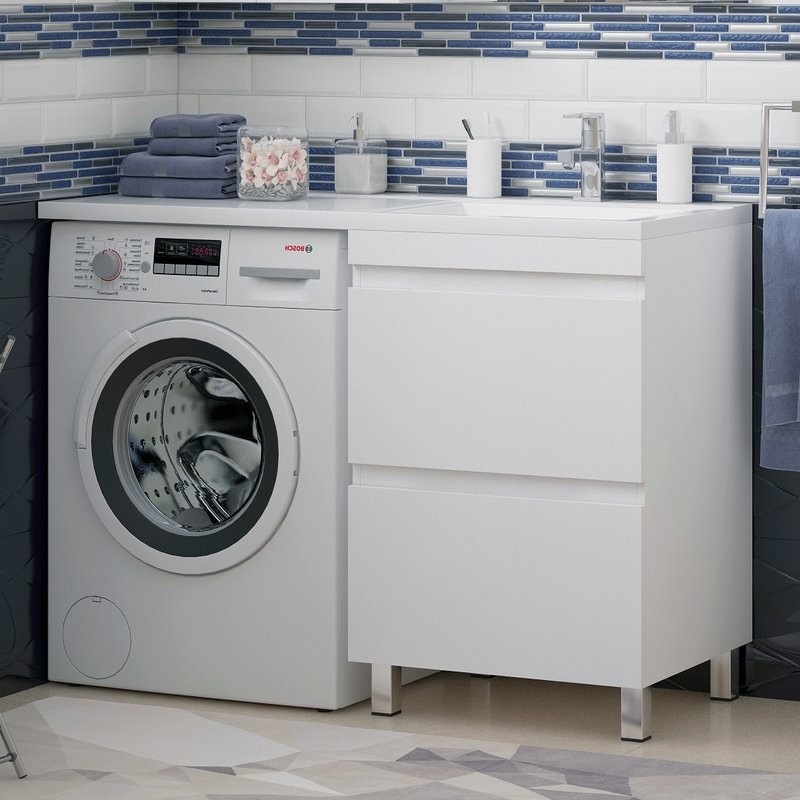 Тумба с раковиной Corozo Альтаир 120 под стиральную машину R