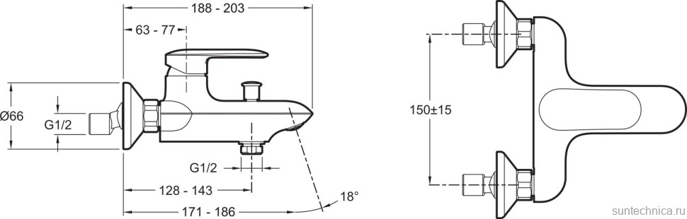 Душевой комплект Смеситель Jacob Delafon Kumin E99460-CP + Гарнитур Citrus E12980-CP