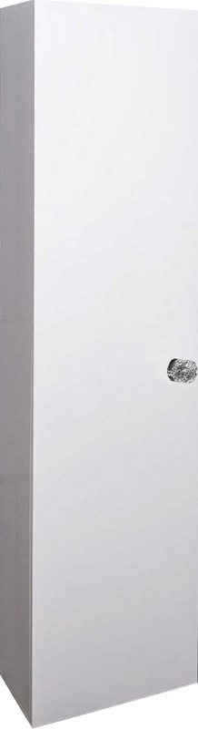 Шкаф-пенал для ванной Armadi Art NeoArt белый с ручкой Crystal хром