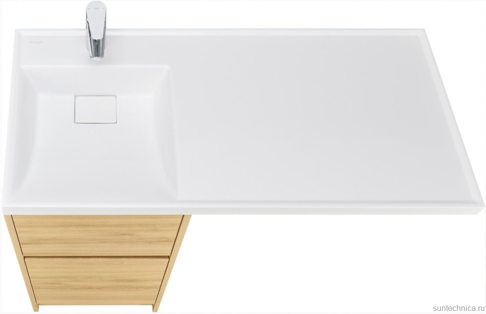 Тумба с раковиной AQUATON Лондри 40 L, дуб сантана