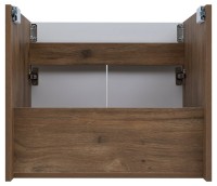 Тумба под раковину без столешницы Aquanet Оптима 60 подвесная, дуб рустикальный, белый сатин