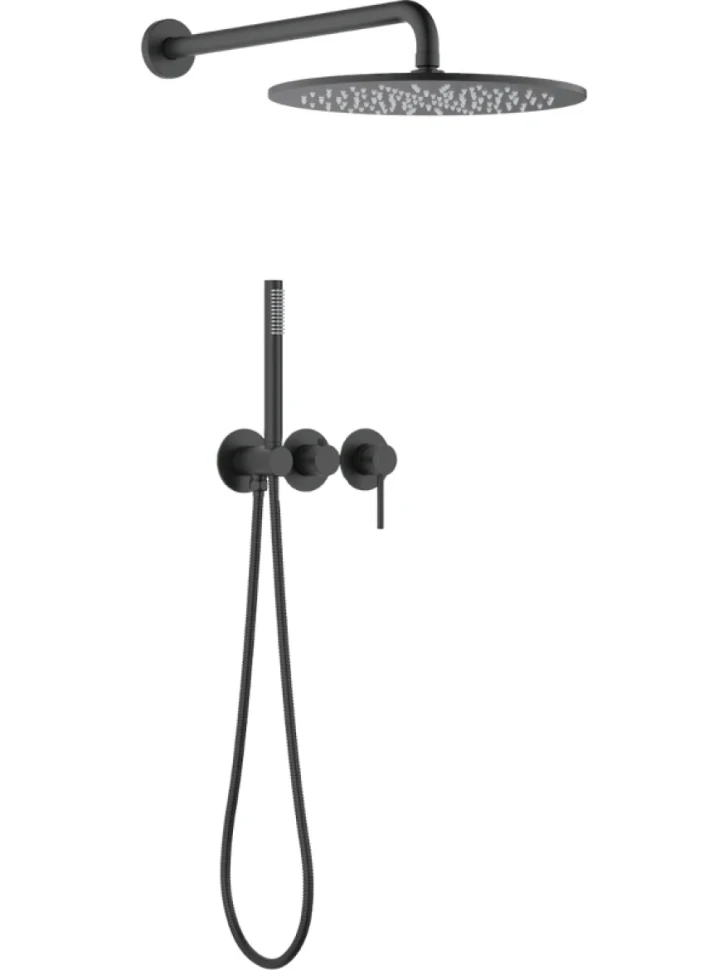 Душевой комплект Timo Saona SX-2349/03SM С ВНУТРЕННЕЙ ЧАСТЬЮ, черный
