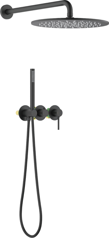 Душевой комплект Timo Saona SX-2349/03SM С ВНУТРЕННЕЙ ЧАСТЬЮ, черный