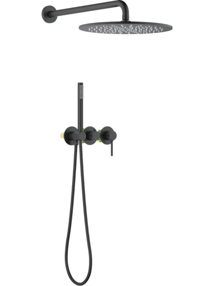 Душевой комплект Timo Saona SX-2349/03SM С ВНУТРЕННЕЙ ЧАСТЬЮ, черный