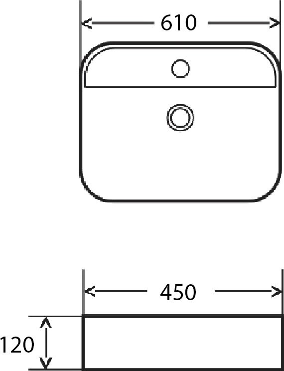 Накладная раковина AQUAme AQM5003