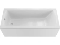 Акриловая ванна Marka One Modern 160x70 см, пристенная, белая, на ножках
