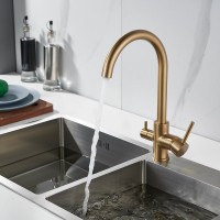 Смеситель для кухни Shevanik S128G золотой сатин