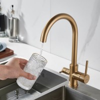 Смеситель для кухни Shevanik S128G золотой сатин