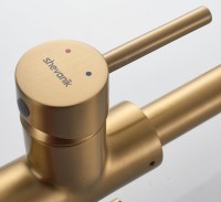 Смеситель для кухни Shevanik S128G золотой сатин