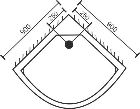 Поддон для душа Royal Bath HK RB 90HK + сифон