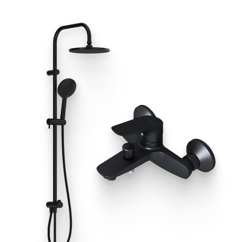 Душевой комплект Смеситель Damixa Jupiter 771000301 + Стойка 977000300