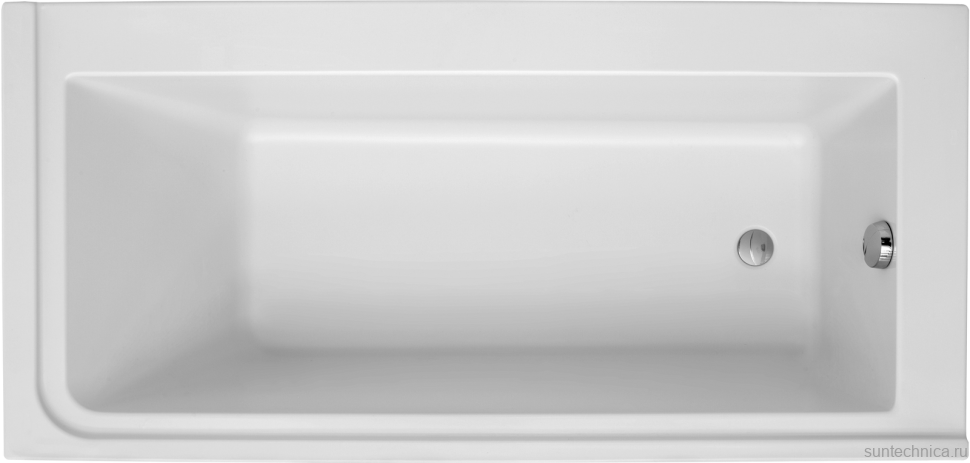 Акриловая ванна Jacob Delafon Formilia R 170x80 см, правая, встраиваемая, белая, с каркасом