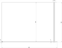 Душевая перегородка Ravak Walk-In Wall 120 + кронштейн 90 см, черный