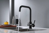 Смеситель для кухни Shevanik S228H черный